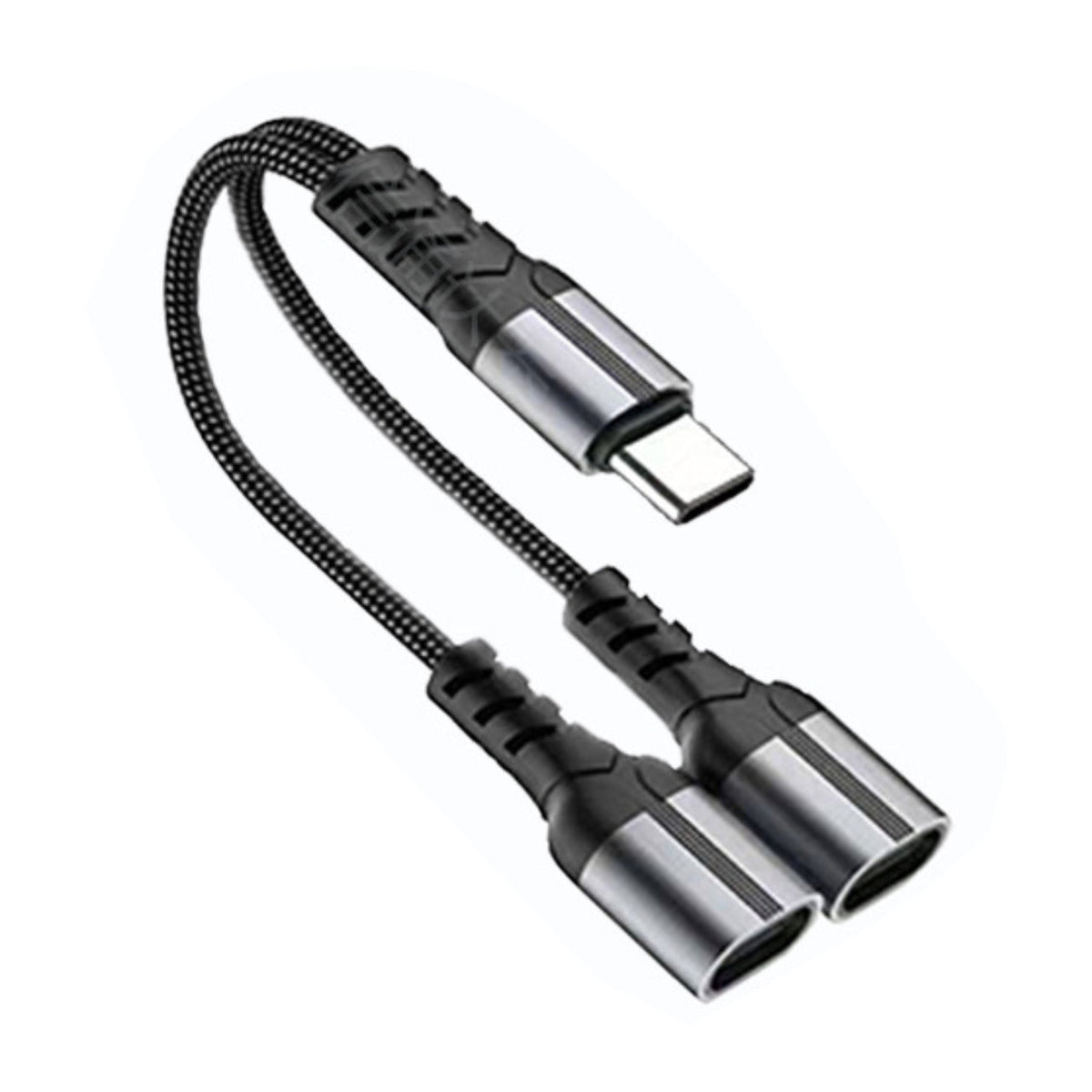 AD013-USBCOTGBK USB C to USB OTG Adapter, 2 in 1 USB C Splitter with PD Charging Port and USB 3.0 Female Port Compatible wit iPhone 15 Pro, MacBook Pro,Chromebook, Galaxy and More Type-C Devices