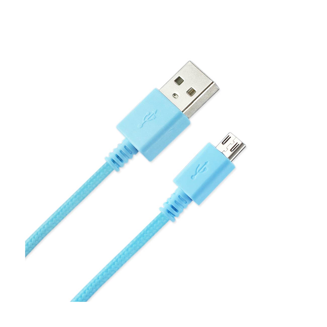 Braided Micro Usb Data Cable 3.3 Feet In Green - Premium & Reliable