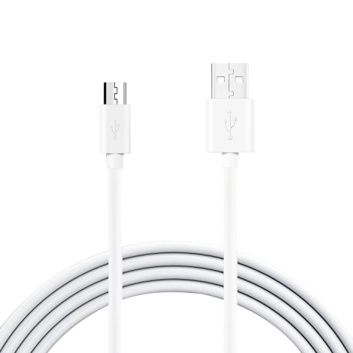 3.3FT PVC Material Micro USB 2.0 Data Cable In White And Simple Packaging-DC27A-MICROWH - Shockproof & Reliable