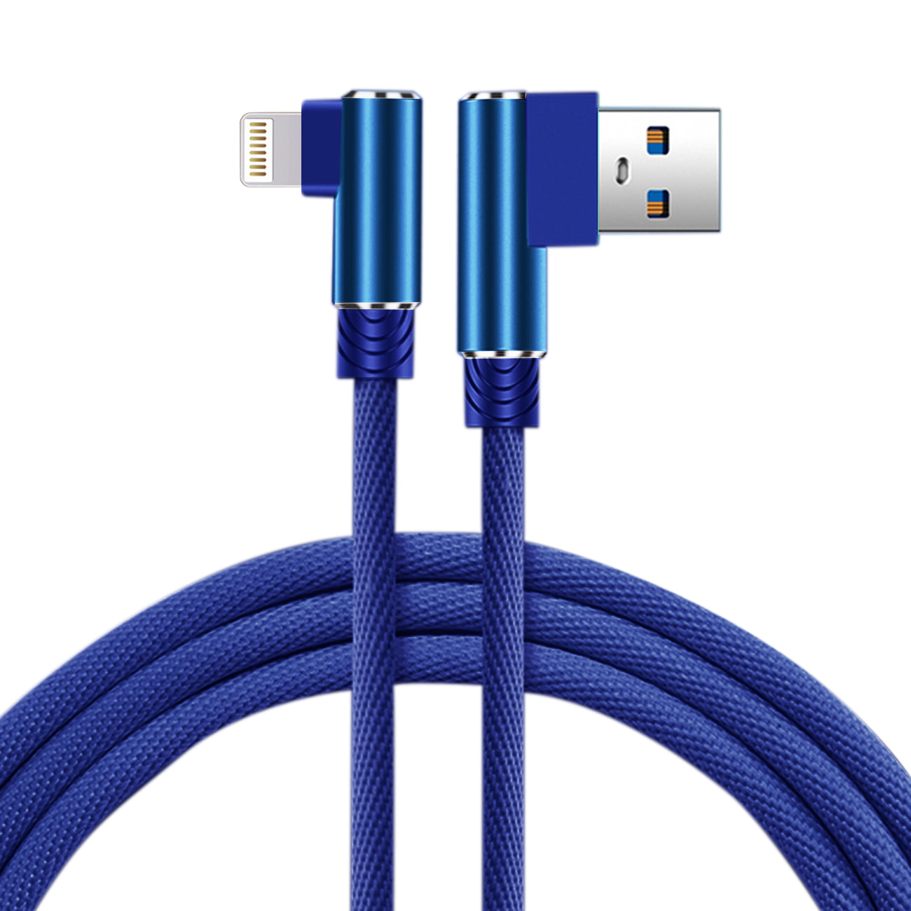 3.3FT Nylon braided Material 8 PIN USB 2.0 Data Cable In Blue - Premium & Reliable