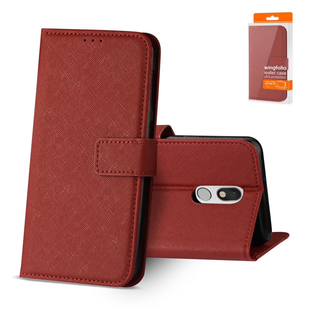 LG STYLO 5 3-In-1 Wallet Case In RED - Durable & Reliable