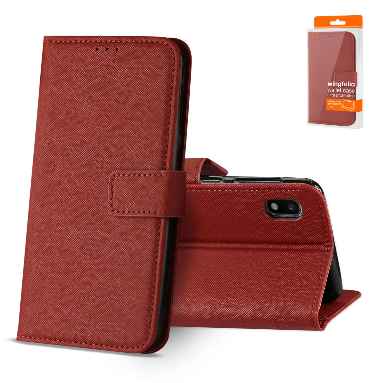 SAMSUNG GALAXY A10 3-In-1 Wallet Case In RED - Premium & Reliable