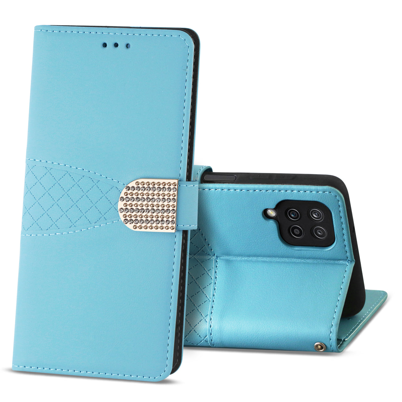 Samsung Galaxy A12 5G 3-In-1 Wallet Case In Blue - Crystal Clear & Reliable