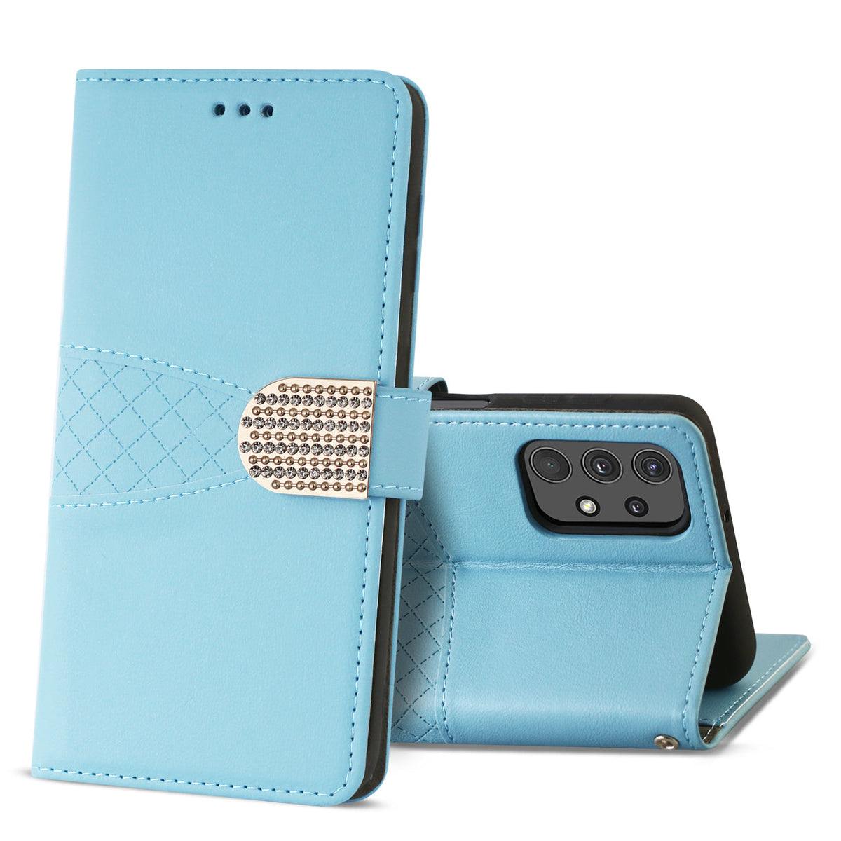Samsung Galaxy A32 5G 3-In-1 Wallet Case In Blue - Heavy Duty & Reliable