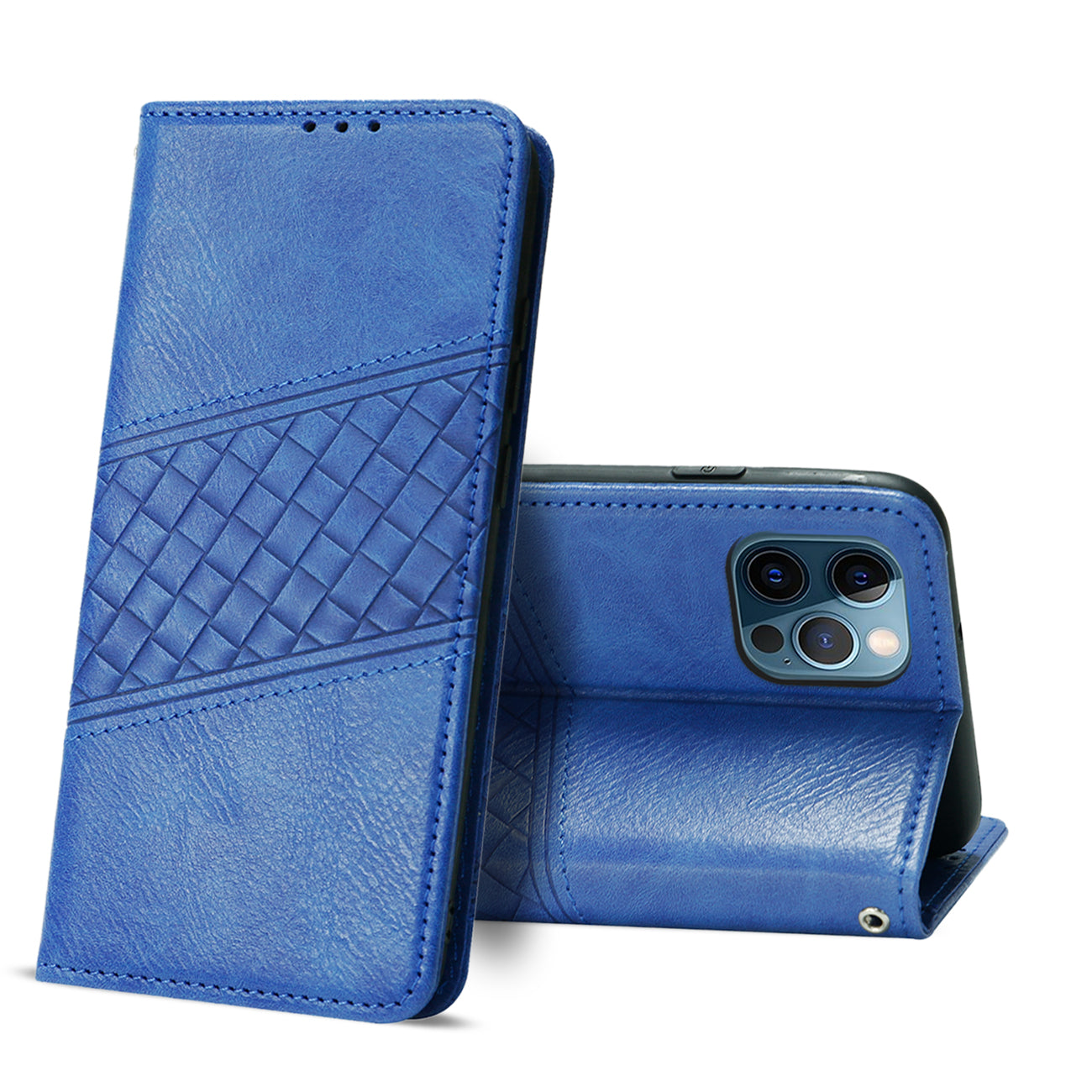 iPhone 12 Pro Compatible Apple iPhone 12 Pro Max 3-In-1 Wallet Case In Blue - Ultra-Slim Protection by
