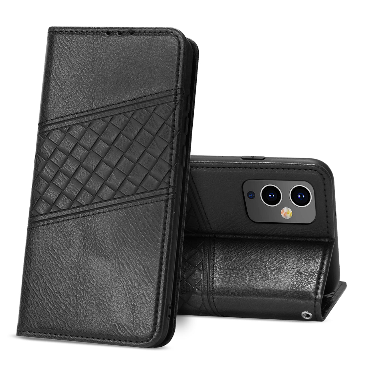 ONE PLUS 9 5G 3-In-1 Wallet Case In Black - Ultra-Slim & Reliable