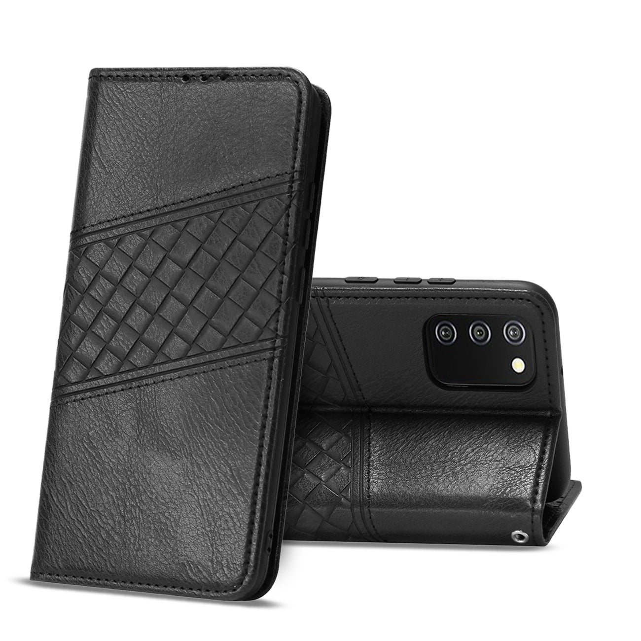 Samsung Galaxy A02S 3-In-1 Wallet Case In Black - Heavy Duty & Reliable