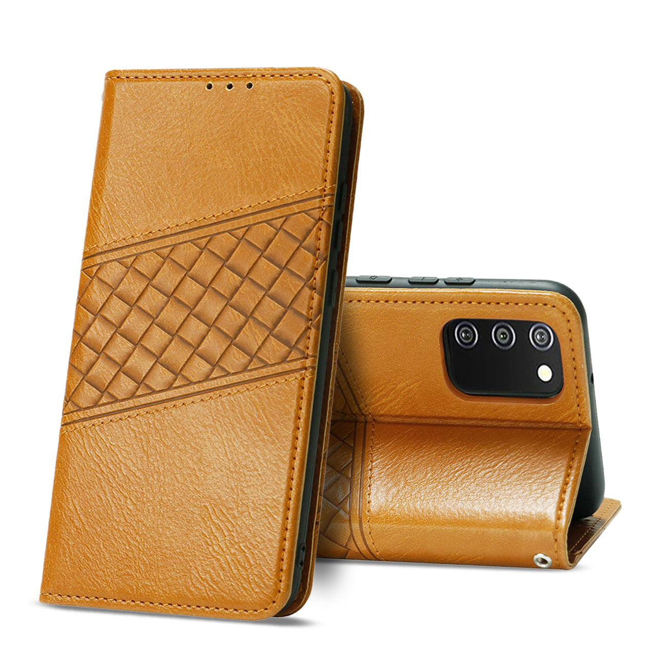Samsung Galaxy A02S 3-In-1 Wallet Case In Brown - Crystal Clear & Reliable