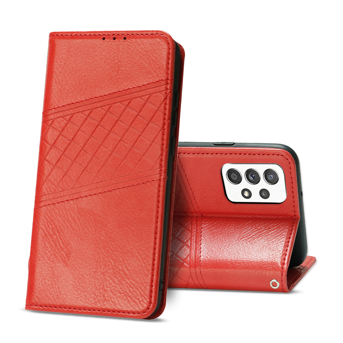Samsung Galaxy A52/5G 3-In-1 Wallet Case In Red (FC30-SAMA52-5GRD) - Premium & Reliable