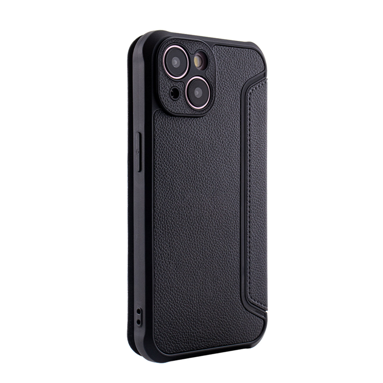 iPhone 15 Compatible Magnetic wallet Leather phone case For Apple iPhone 15 In Black (FC36-IPH15BK) - Ultra-Slim Protection by