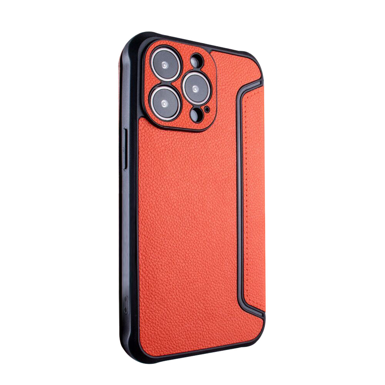 Magnetic wallet Leather phone case For Samsung Galaxy S23 In Orange (FC36-SAMS23ORG) - Crystal Clear & Reliable