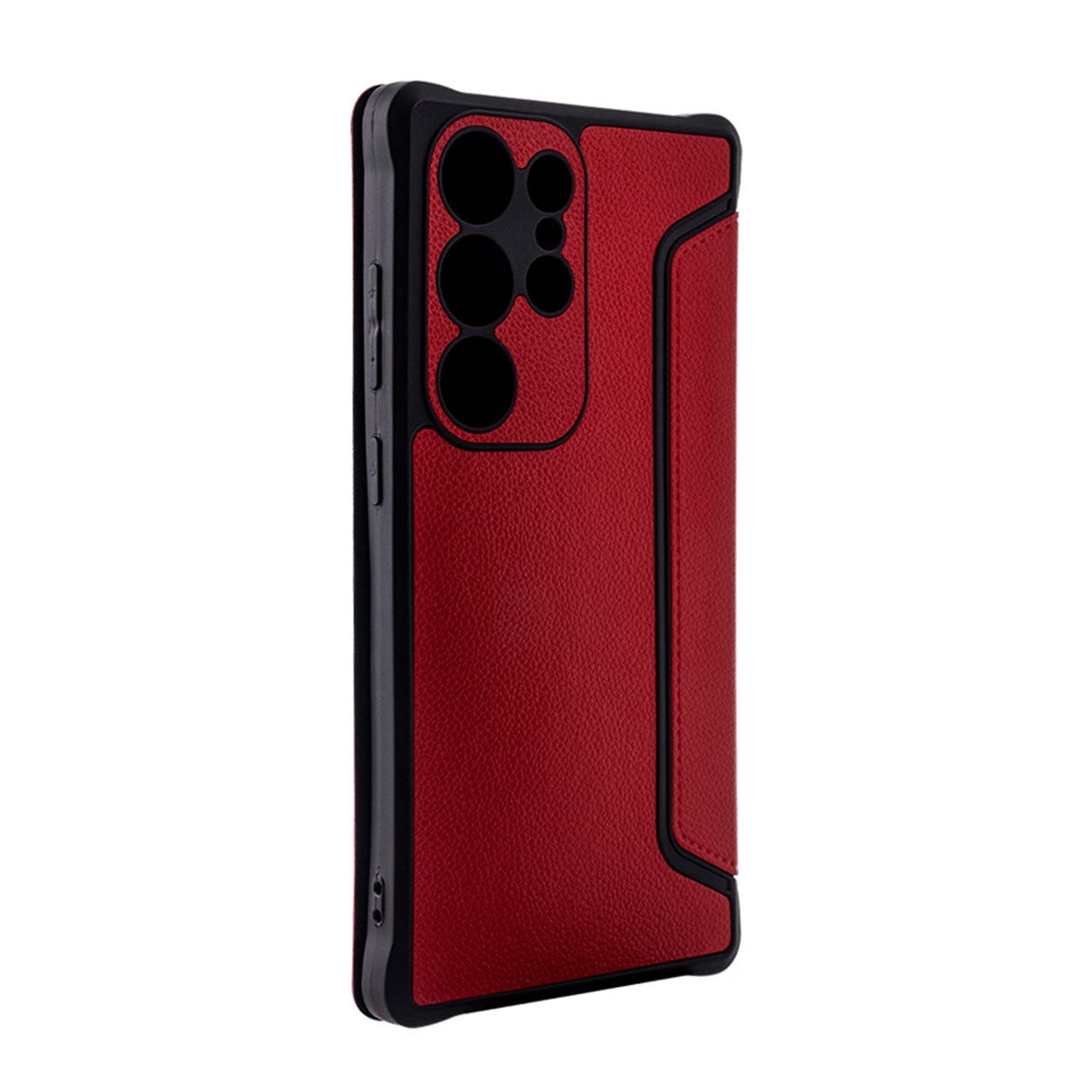 Magnetic wallet Leather phone case For Samsung Galaxy S24 Ultra In Red (FC36-SAMS24URD) - Durable & Reliable