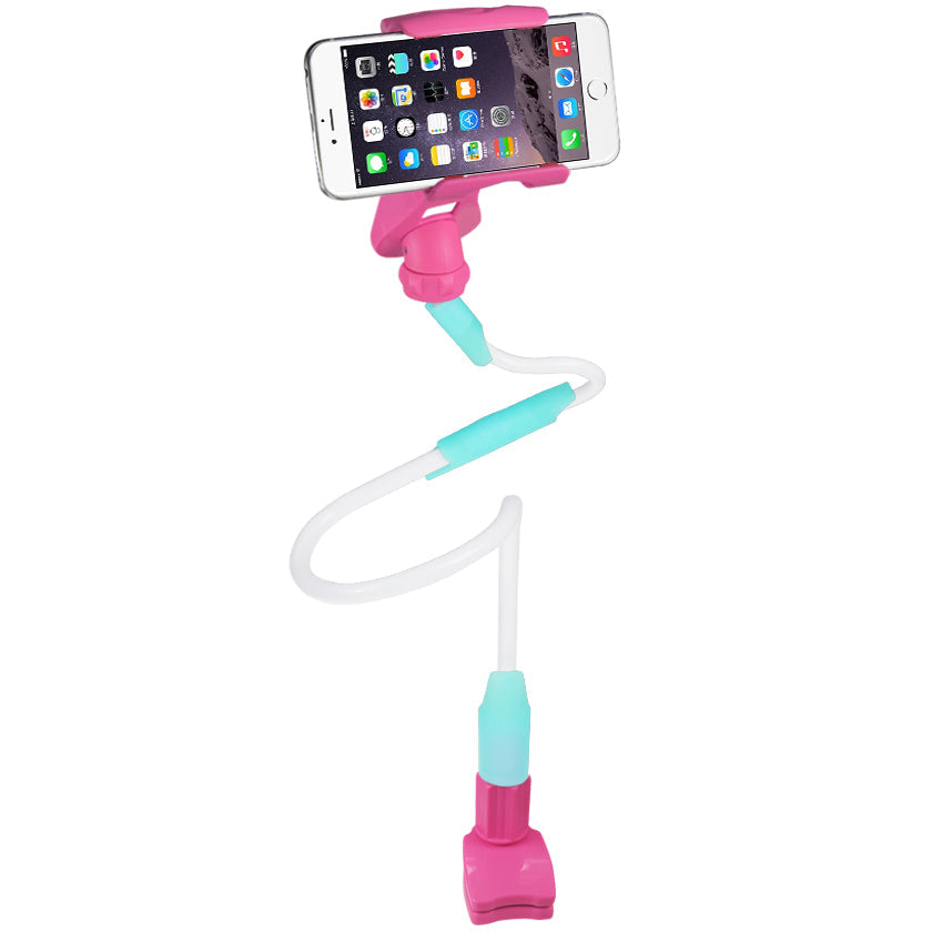 Universal Long Flexible Arms iPad / Tablet / Phone Holder In Pink - Premium & Reliable