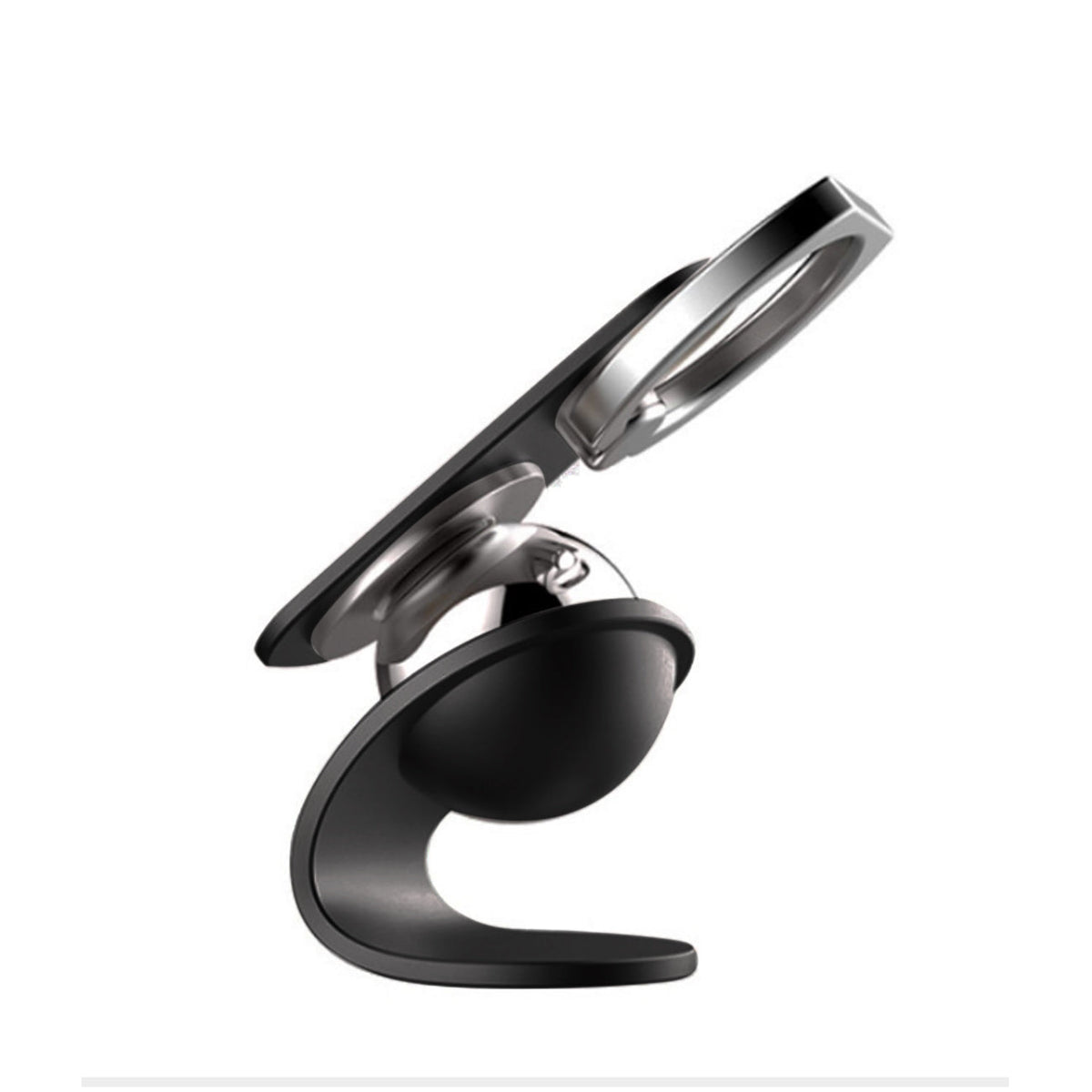 360 Degree Rotating Magnet Car Holder In Black (HLD16-BK) - Shockproof & Reliable