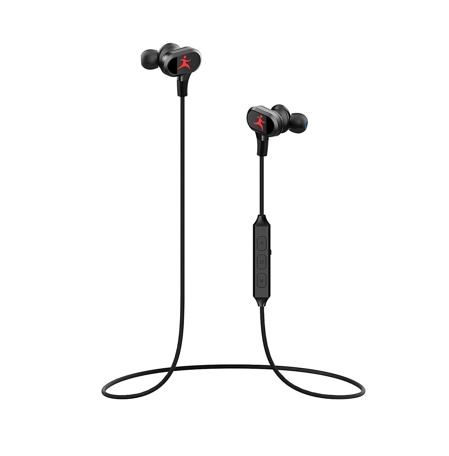 Wireless Sport Earphones with Magnetic Controlled Switch In Red HSBT1580-UNIRD - Crystal Clear & Reliable