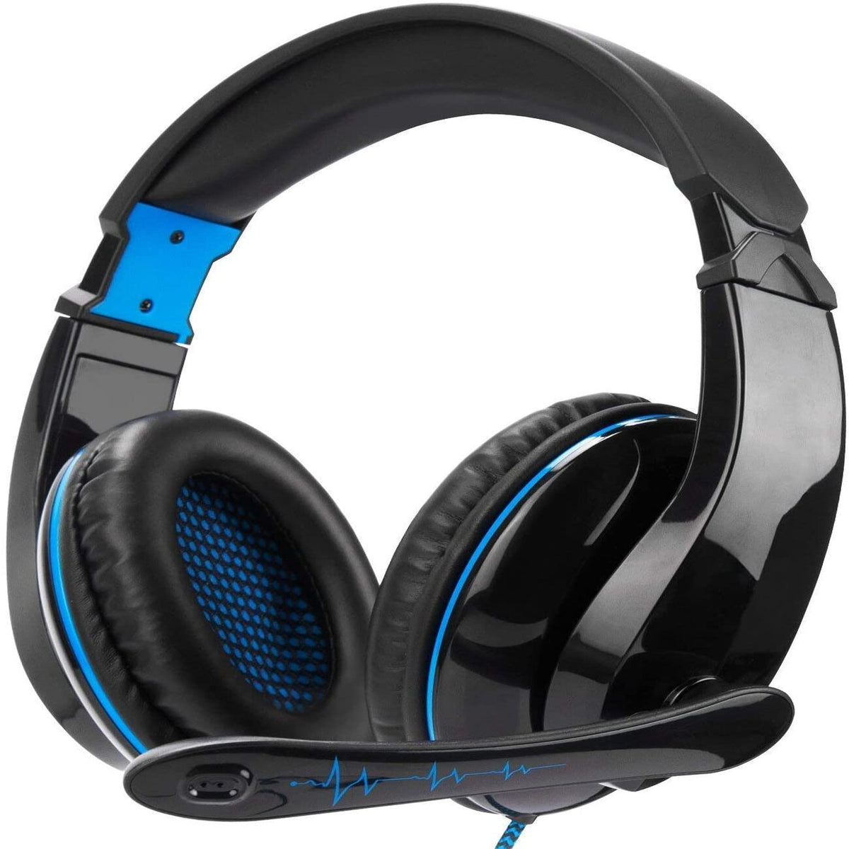 Gaming Headset,Over Ear Headphones One Headset with Surround Sound& Noise Canceling Microphone - Crystal Clear & Reliable