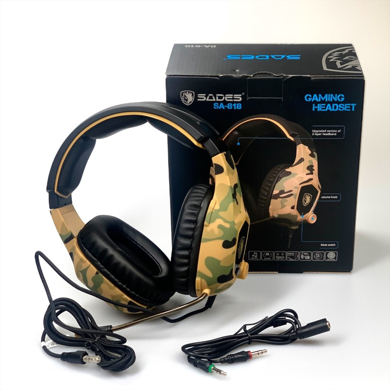 Gaming Headsets Surround Headphone for Xbox One PC W/Mic - Durable & Reliable