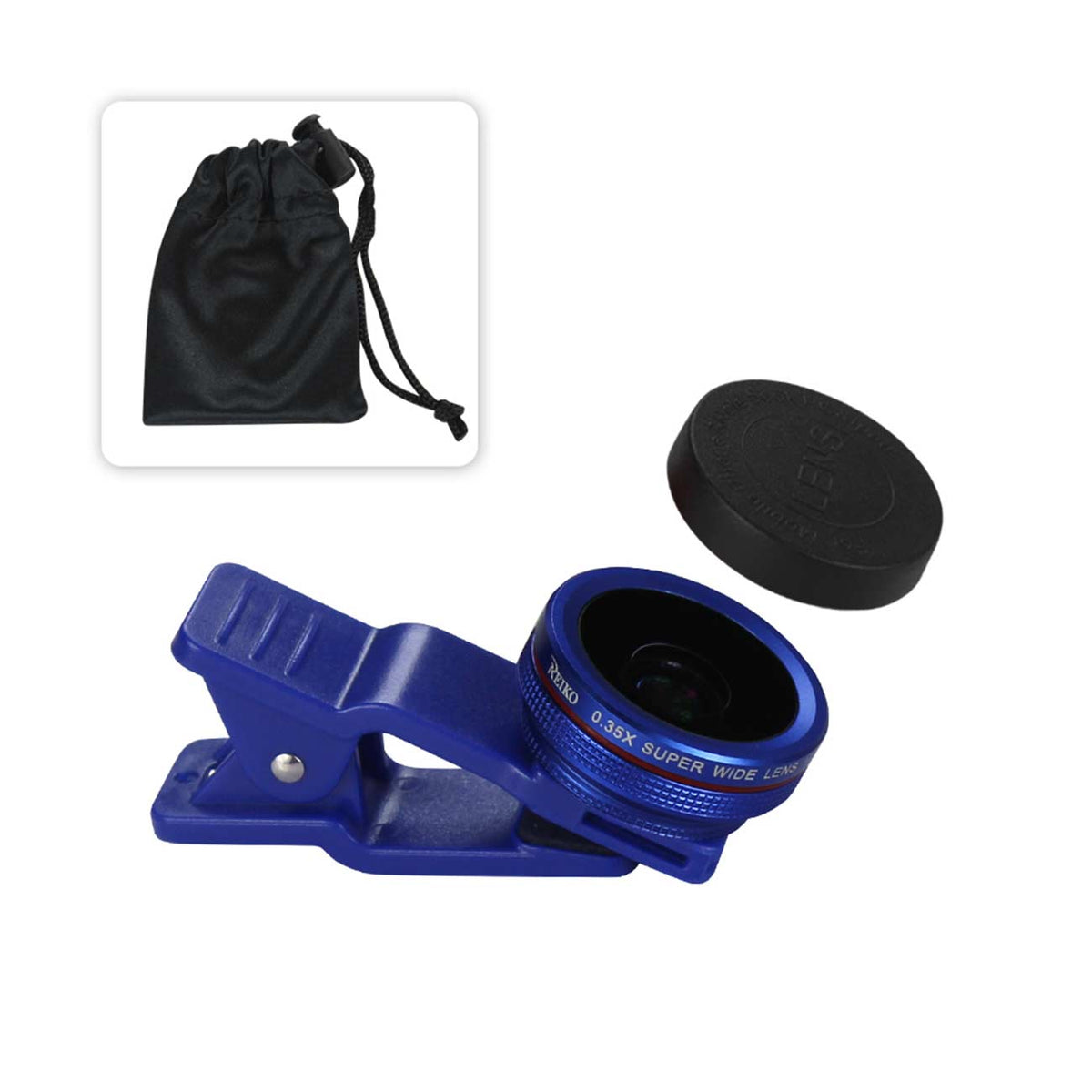 PROFESSIONAL HD CAMERA LENSKIT BUILT IN 15X MACRO LENS NAVY FOR PHONES AND SMARTPHONES-LEN-15XMACRO165NV - Premium & Reliable