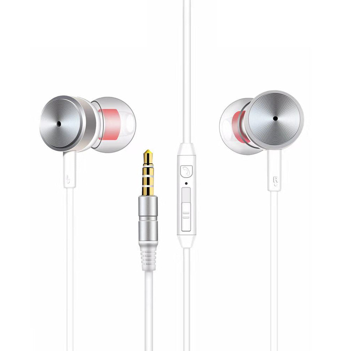 MT-H10 Universal Earphones in White - Crystal Clear & Reliable