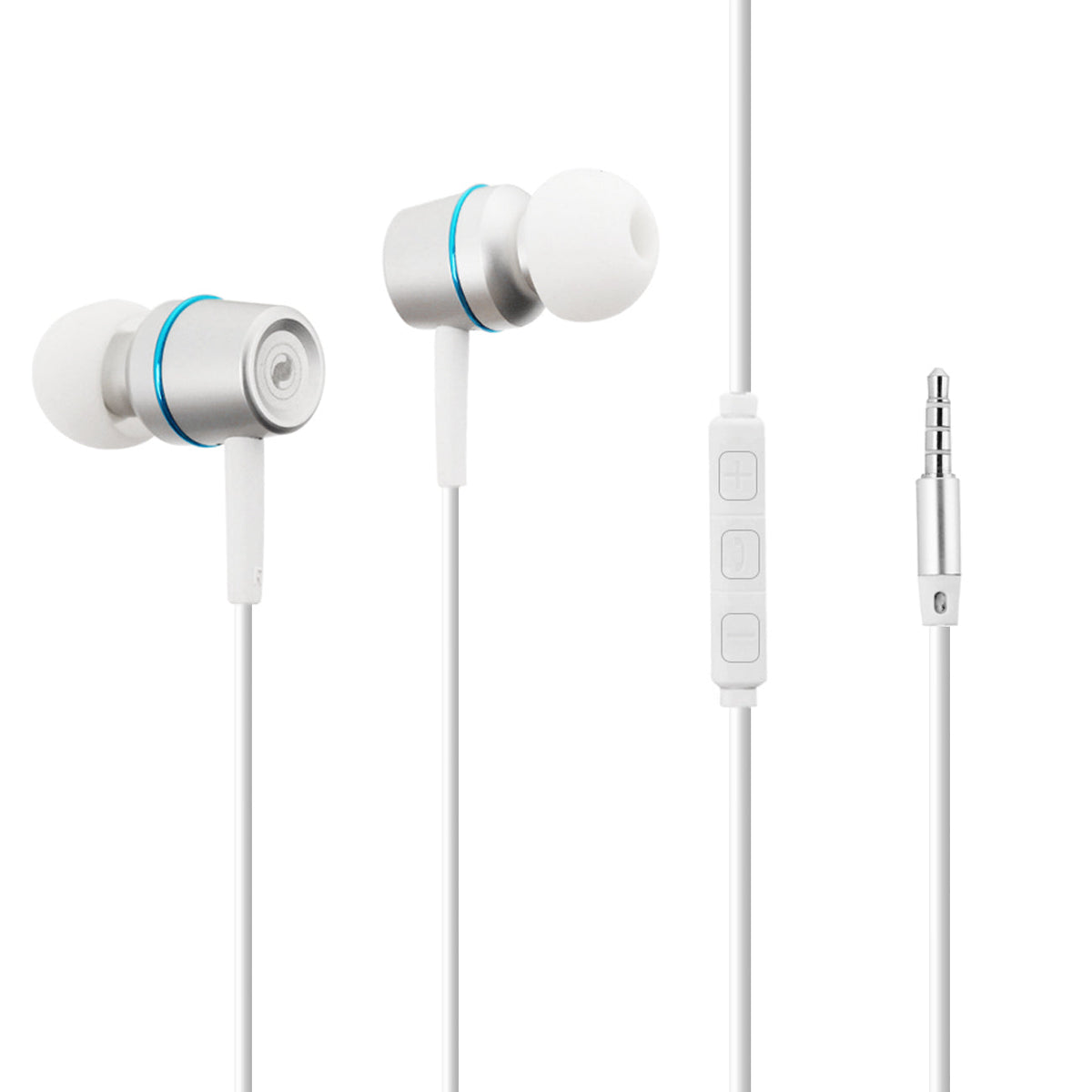 Earphones in Silver-HSM1300SL - Heavy Duty & Reliable