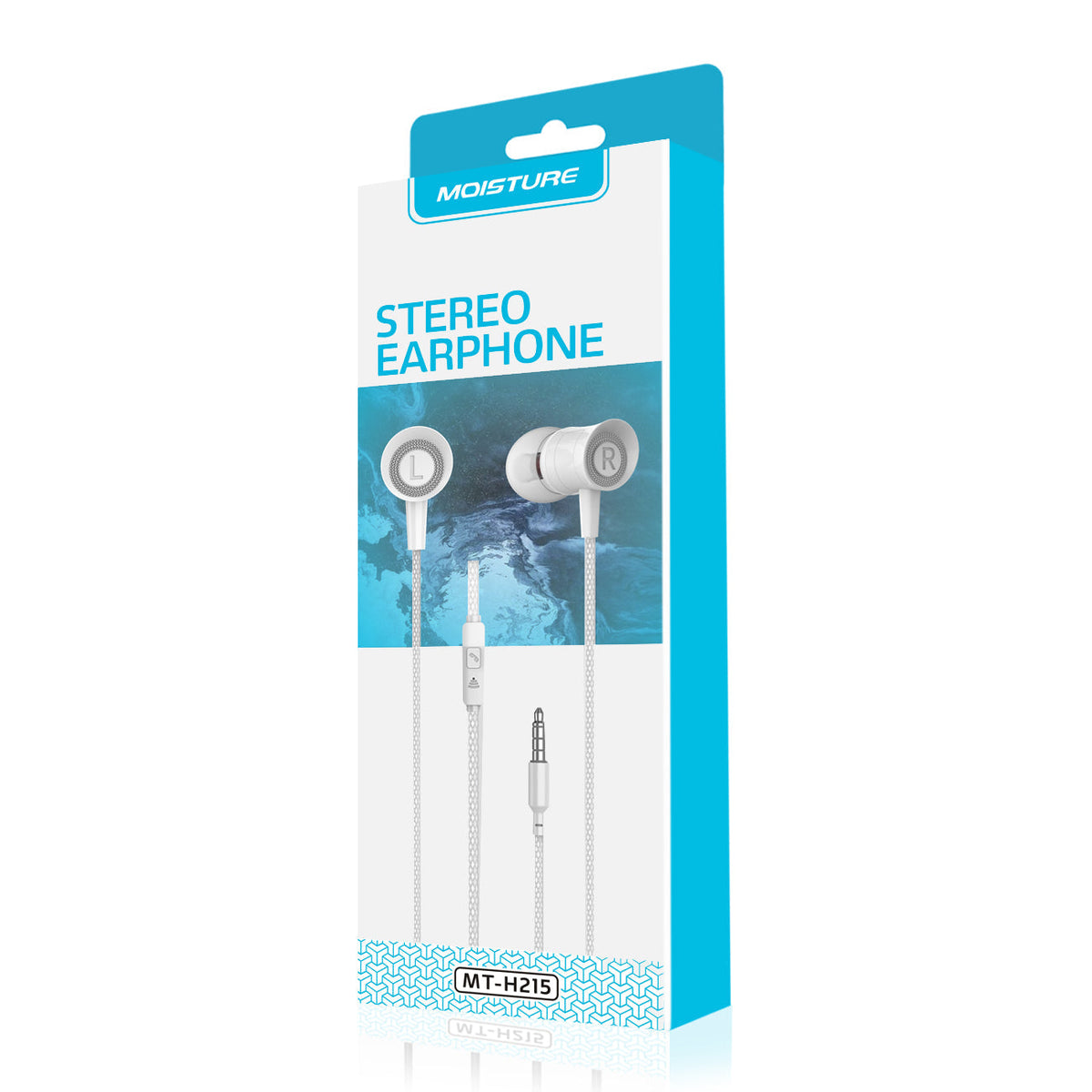Moisture MT-H215 Earphones In Black - Ultra-Slim & Reliable