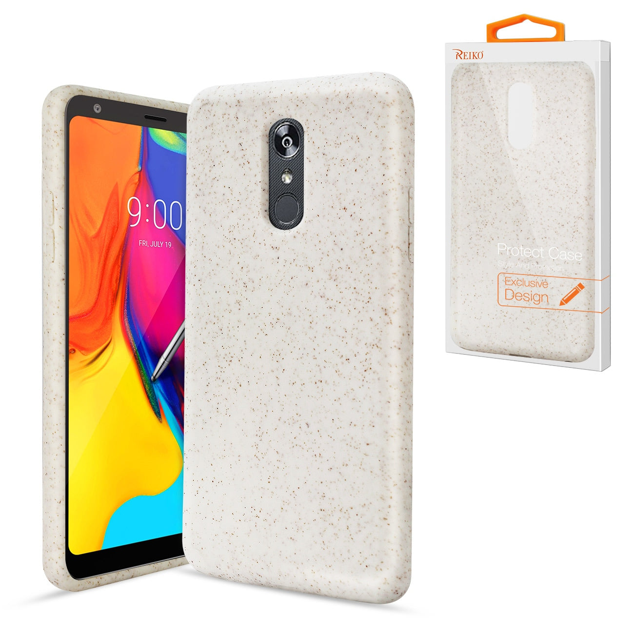 LG STYLO 5 Wheat Bran Material Silicone Phone Case In White - Durable & Reliable