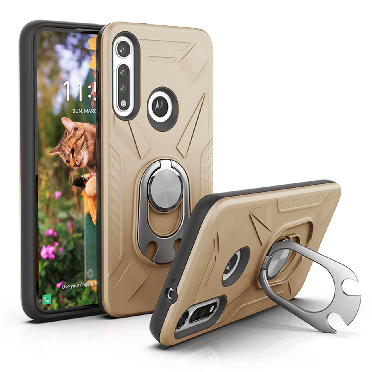 Motorola Moto G Fast Case with Ring Holder In Gold - Ultra-Slim & Reliable