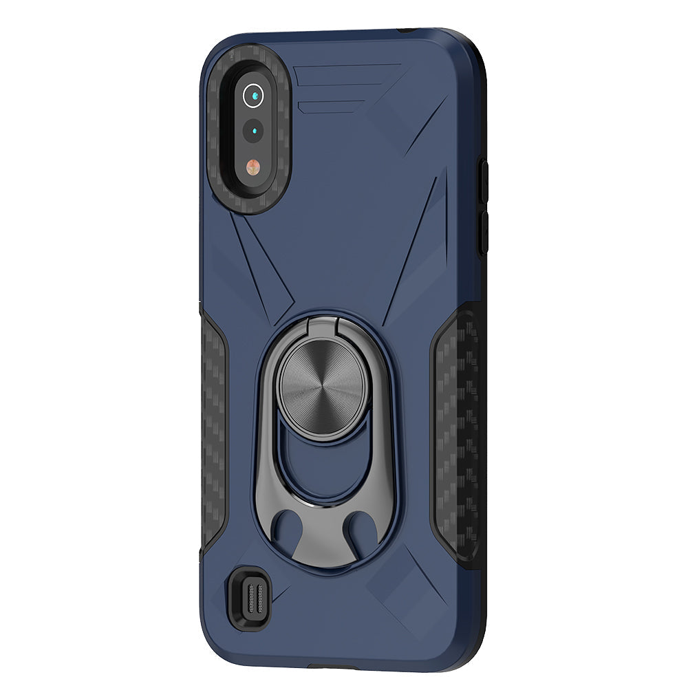 Phone Case with Ring Holder SAMSUNG GALAXY A01 In Blue - Premium & Reliable