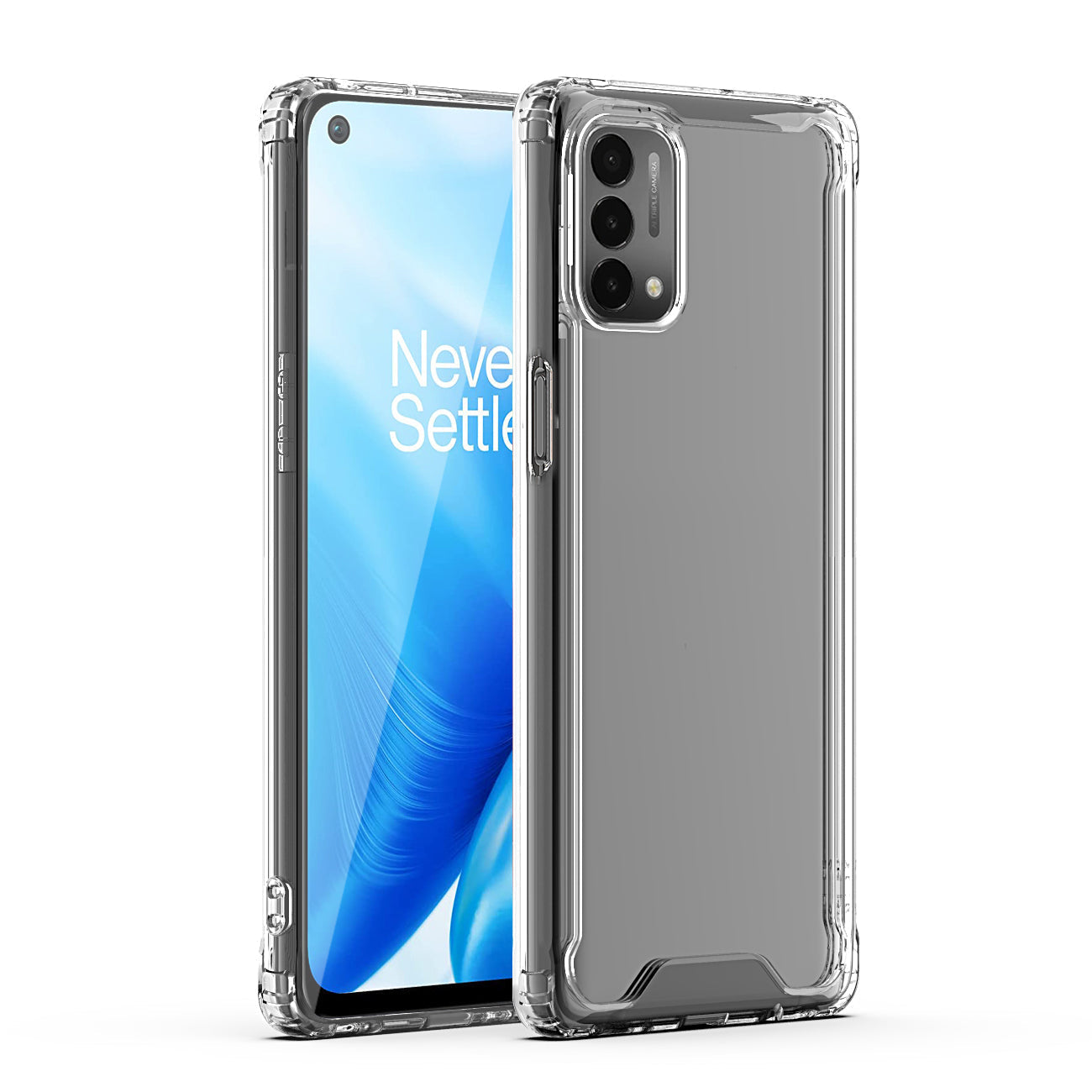 High Quality 2X Clean PC and TPU Bumper Case In Clear For ONEPLUS NORD N200 5G - Premium & Reliable