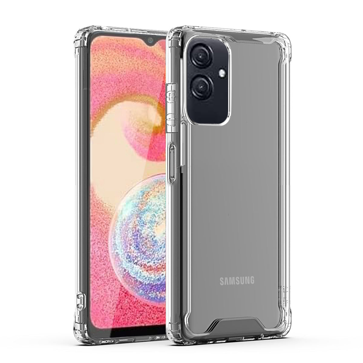 High Quality 2X Clean PC and TPU Bumper Case In Clear For Samsung Galaxy A04/A04E - Shockproof & Reliable