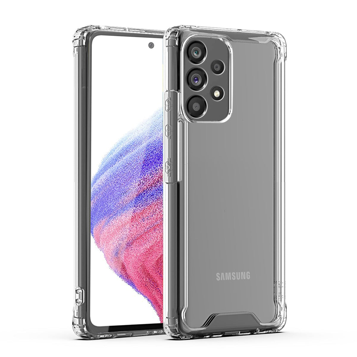 High Quality 2X Clean PC and TPU Bumper Case In Clear For Sansung Galaxy A53 5G - Ultra-Slim & Reliable