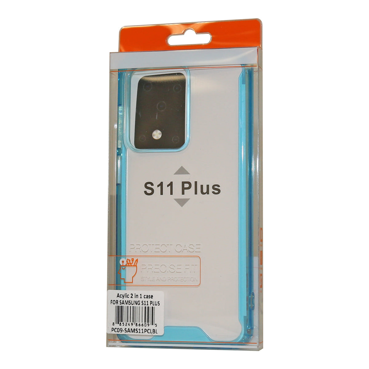 Samsung S20 ULTRA High quality Tpu Bumper and Clarity PC Case In Blue - Crystal Clear & Reliable