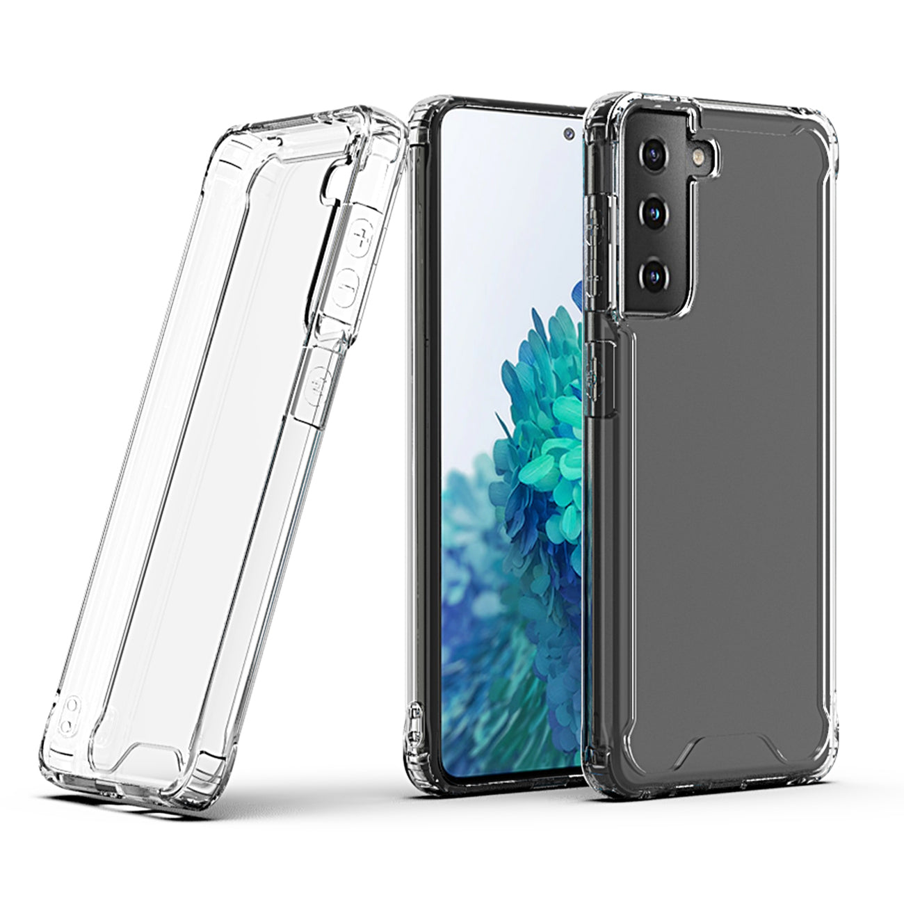 High Quality 2X Clean PC and TPU Bumper Case In Clear For Samsung Galaxy S23 FE - Crystal Clear & Reliable