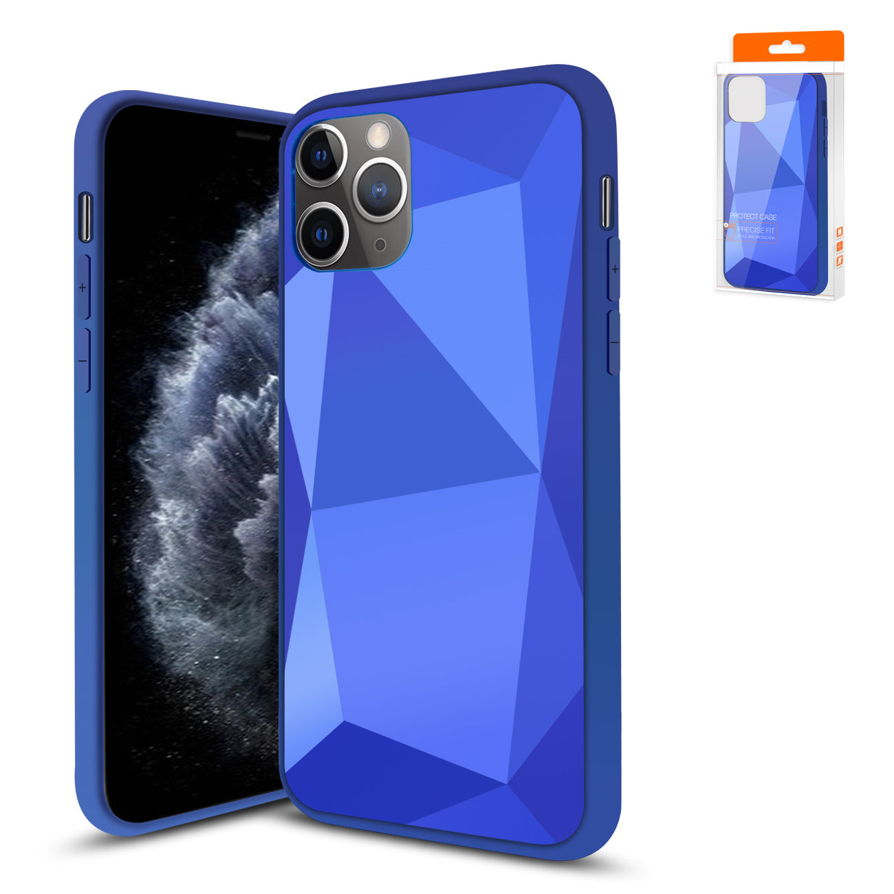 iPhone 11 Pro Compatible Apple iPhone 11 Pro Apple Diamond Cases In Blue - Durable Protection by
