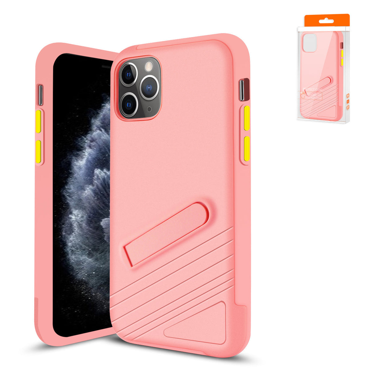 iPhone 11 Pro Compatible Apple iPhone 11 Pro Armor Cases In Pink - Heavy Duty Protection by