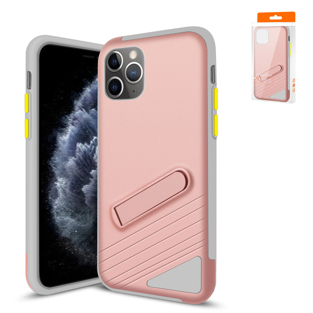 iPhone 11 Pro Compatible Apple iPhone 11 Pro Armor Cases In Rose Gold - Crystal Clear Protection by