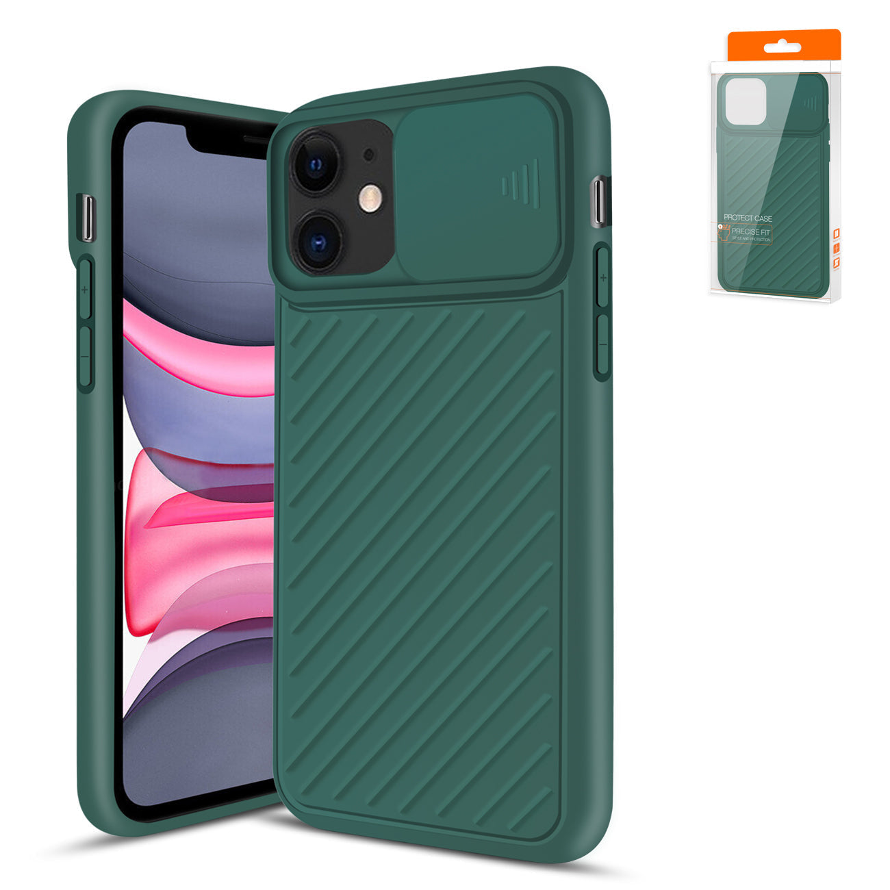 IPhone 11 Compatible CamShield Series Case with Slide Camera Cover Slim Stylish Protective tpu case for IPhone 11 - Crystal Clear Protection by