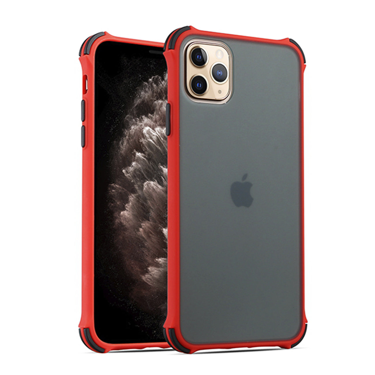 IPHONE 11 PRO Compatible Bumper Case For APPLE IPHONE 11 PRO MAX In Red - Durable Protection by