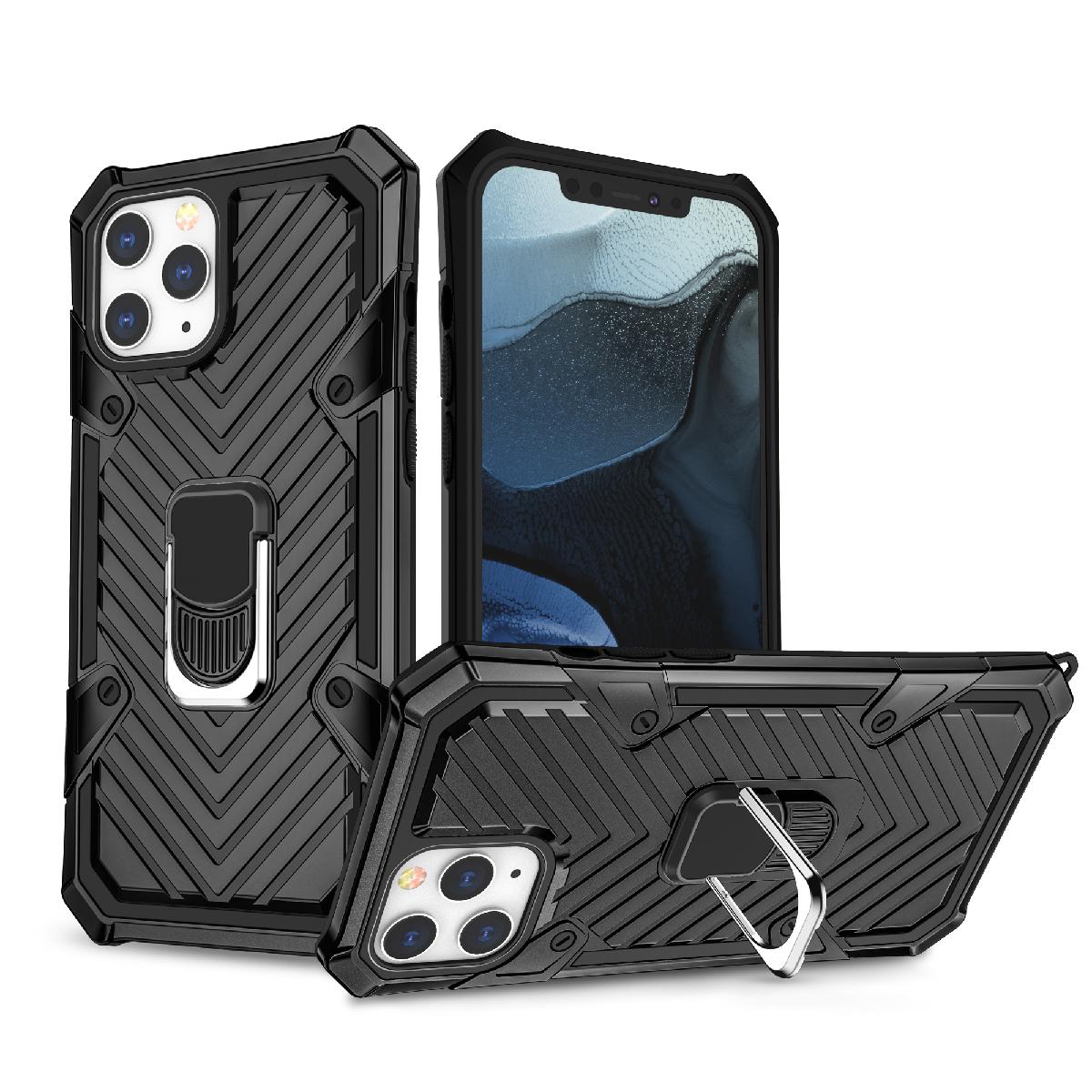 IPHONE 12 MINI Kickstand Anti-Shock And Anti Falling Case In Black - Heavy Duty & Reliable