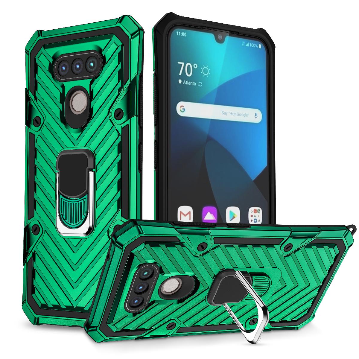Kickstand Anti-Shock And Anti Falling Case for LG HARMONY 4 In Black - Premium & Reliable