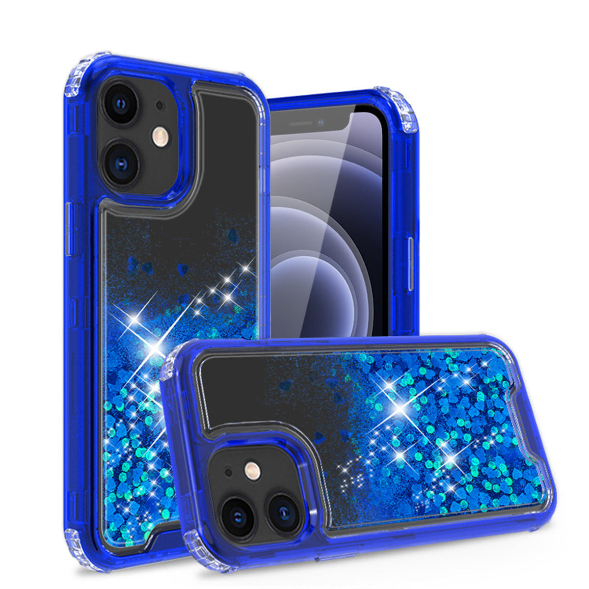 IPHONE 12 MINI Compatible Kickstand Ring Holder TPU Shockproof Case With Magnetic Car MountAPPLE IPHONE 12 MINI In Navy - Shockproof Protection by