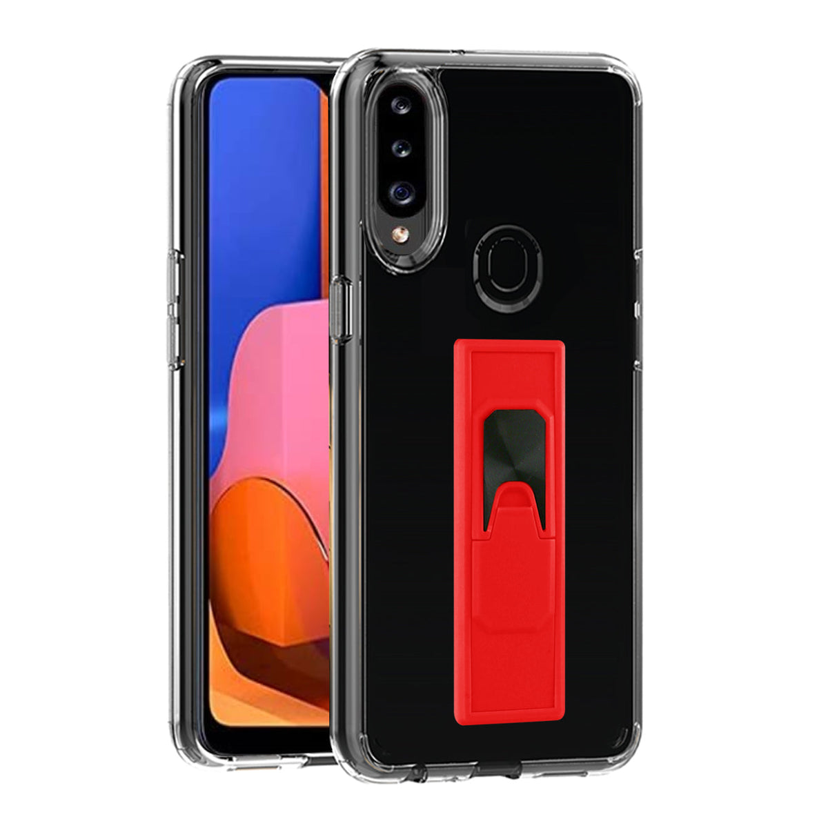 TPU Bumper Shockproof Case With Embedded Coil SAMSUNG GALAXY A20S In Red - Premium & Reliable
