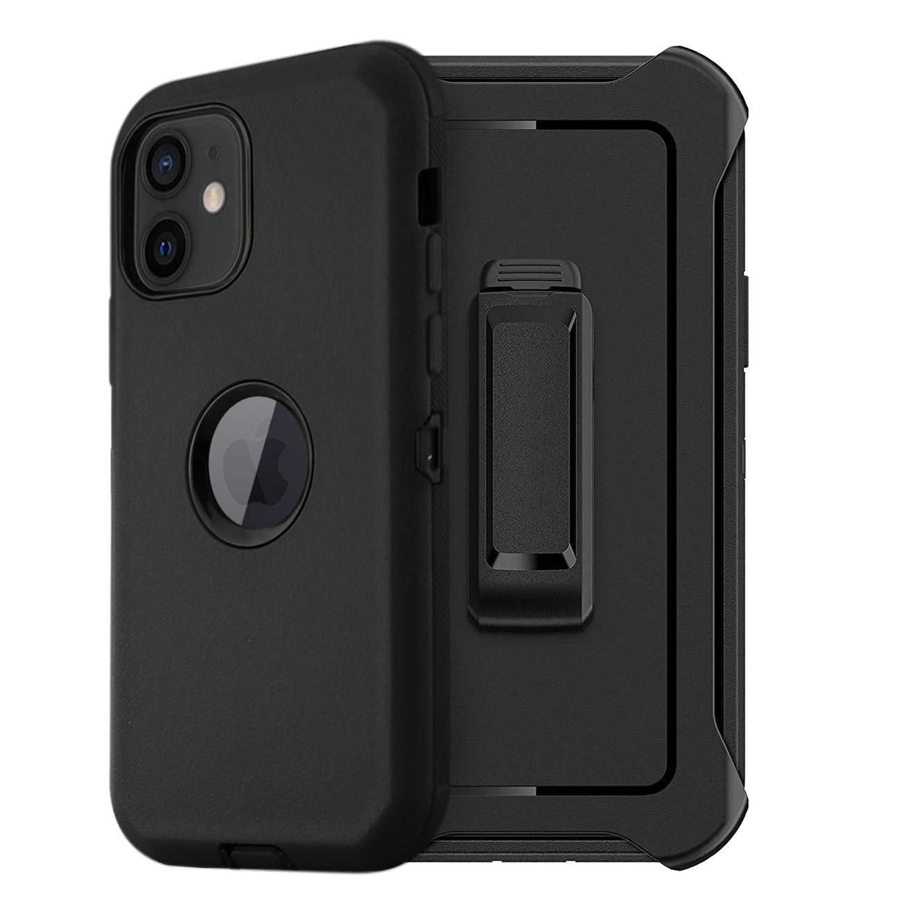IPHONE 12 MINI Compatible Multilayer Full Protection with Built-In Screen Protector CaseAPPLE IPHONE 12 MINI In Black - Premium Protection by