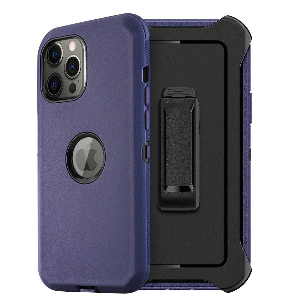 IPHONE 12 Compatible Multilayer Full Protection with Built-In Screen Protector CaseAPPLE IPHONE 12/IPHONE 12 PRO In Navy - Shockproof Protection by