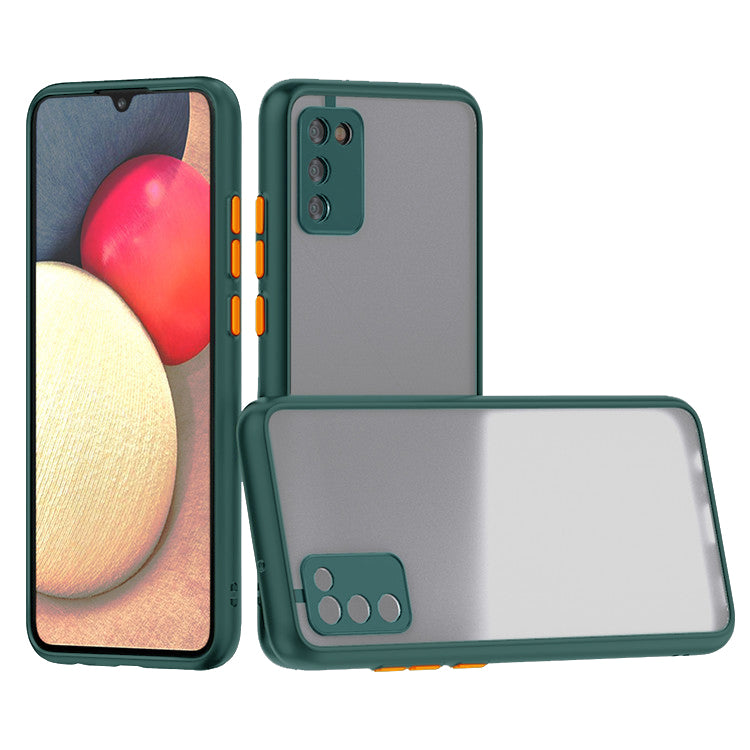 Camera Protection Translucent Case For Samsung Galaxy A20S/M02S In Dark Green - Crystal Clear & Reliable