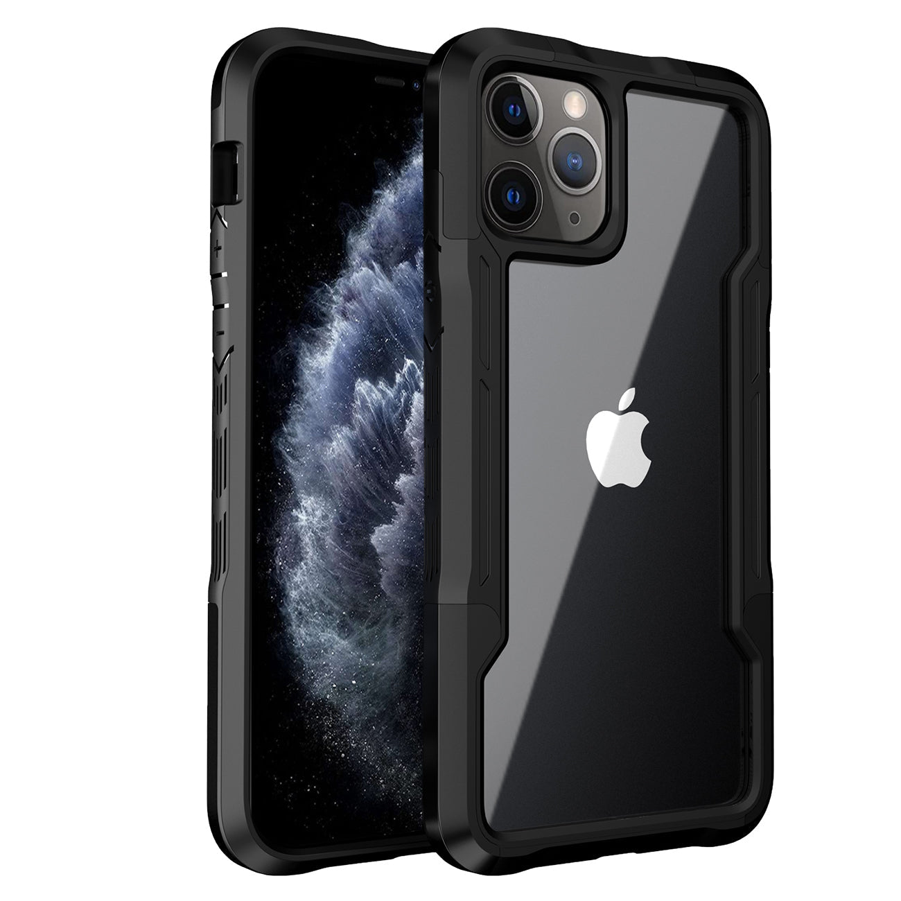 iPhone 11 Pro Compatible Shockproof Excellent Grip with Silky Feeling for Apple iPhone 11 Pro Max In Black - Ultra-Slim Protection by