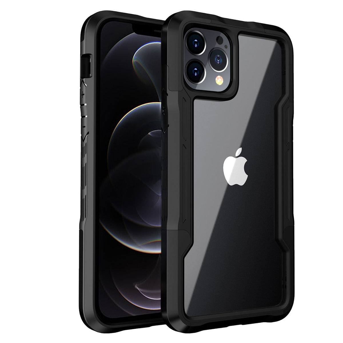 iPhone 12 Pro Compatible Shockproof Excellent Grip with Silky Feeling for Apple iPhone 12 Pro Max In Black - Premium Protection by