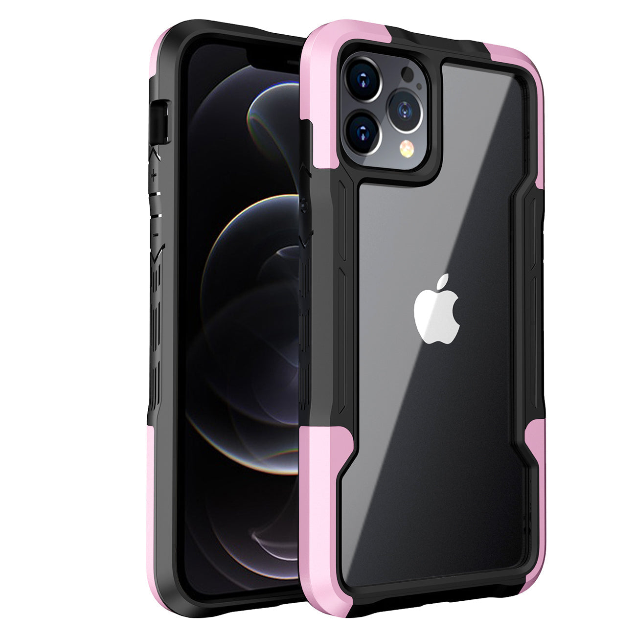 iPhone 12 Compatible Shockproof Excellent Grip with Silky Feeling for Apple iPhone 12/Iphone 12 Pro In Pink - Heavy Duty Protection by