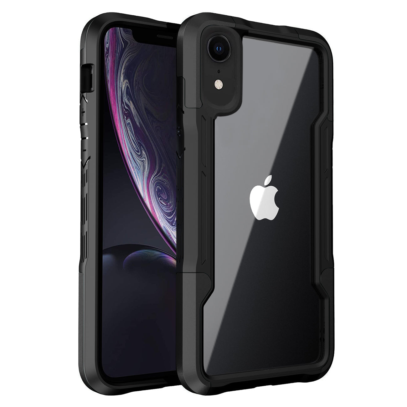 Shockproof Excellent Grip with Silky Feeling for Apple iPhone XR In Black - Durable & Reliable