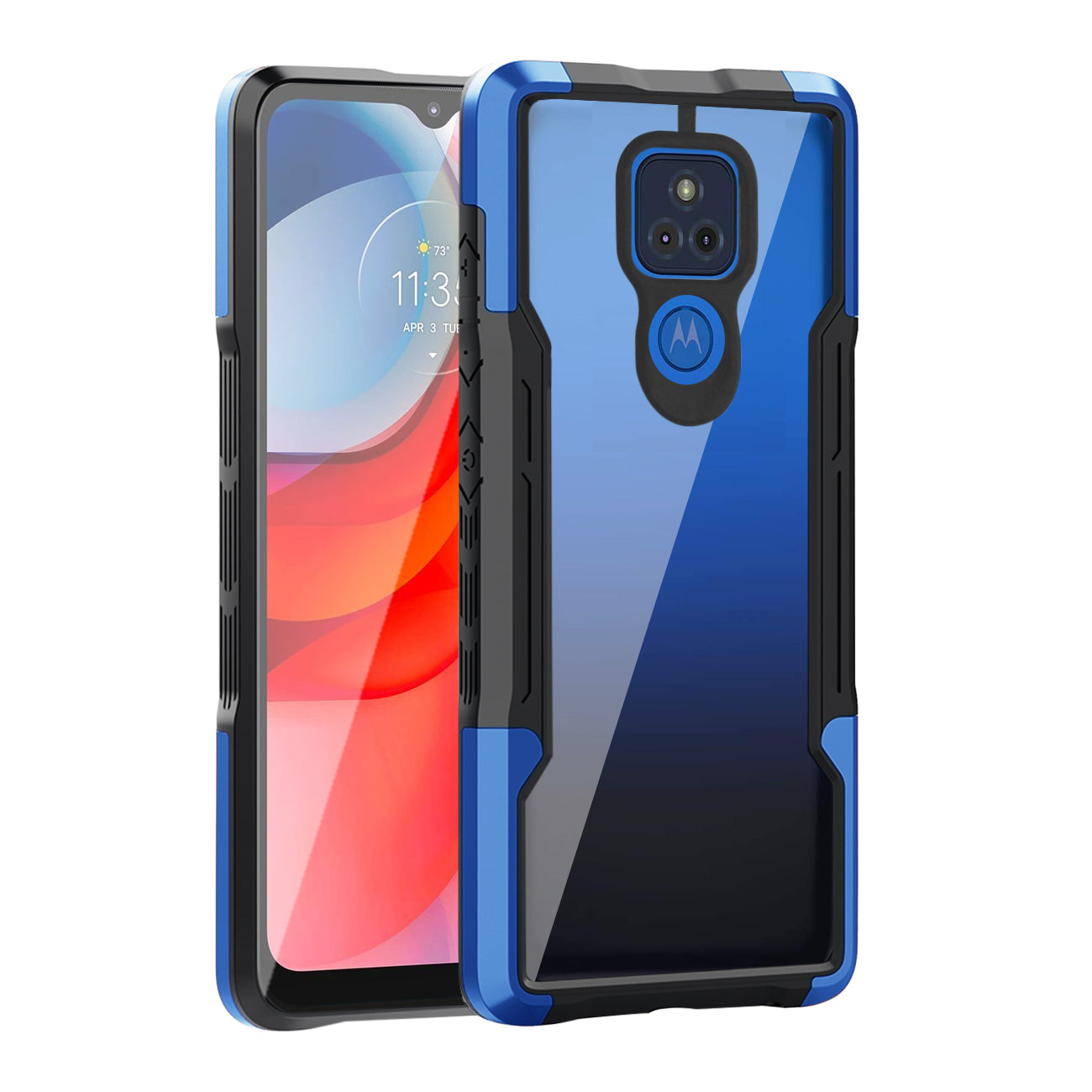 Shockproof Excellent Grip with Silky Feeling for Moto G Play 2021 In Blue - Shockproof & Reliable